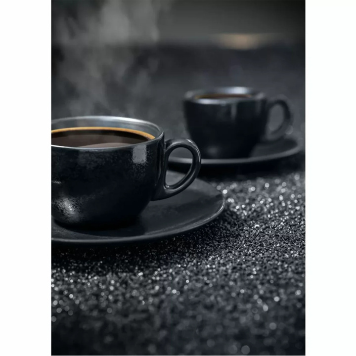 Filiżanka z czarnej porcelany Rak Porcelain Karbon R-KR116CU20-12