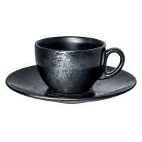 Filiżanka z czarnej porcelany Rak Porcelain Karbon R-KR116CU20-12