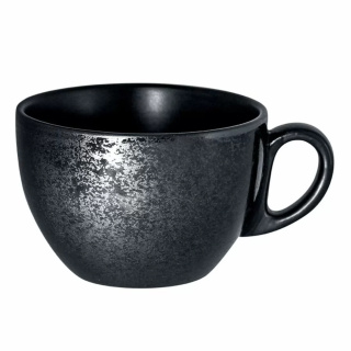 Filiżanka z czarnej porcelany Rak Porcelain Karbon R-KR116CU23-12