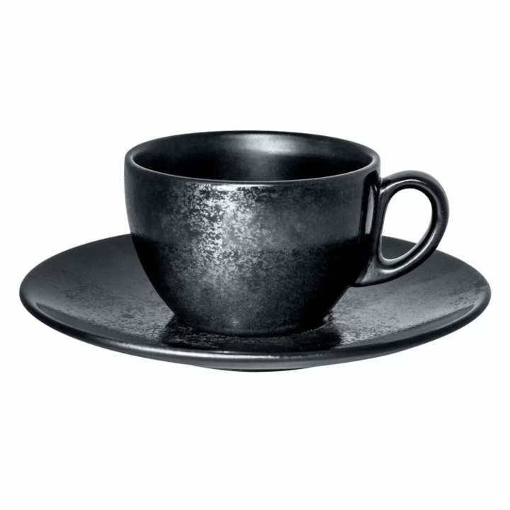 Filiżanka z czarnej porcelany Rak Porcelain Karbon R-KR116CU23-12