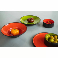 Talerz płytki okrągły Rak Porcelain Fire R-FRNNPR24GR-12