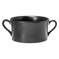 Bulionówka z czarnej porcelany Rak Porcelain Edge R-EDCS35-6