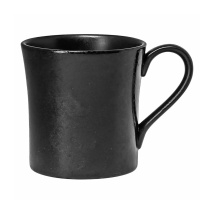 Kubek z czarnej porcelany Rak Porcelain Edge R-EDMU30-12
