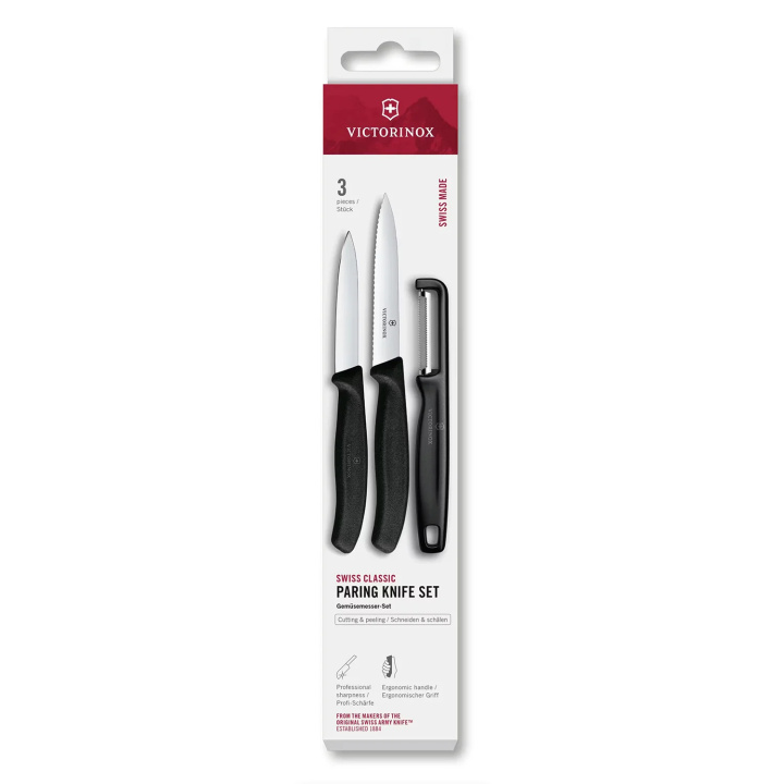 Zestaw 2 noży z obieraczką Victorinox Swiss Classic 6.7113.33
