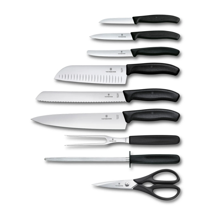 Zestaw kuchenny 9-elementów z drewnianym blokiem Victorinox 6.7193.9