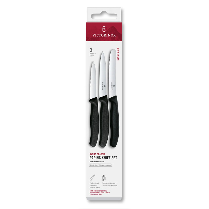 Zestaw 3 noży do warzyw i owoców Victorinox Swiss Classic 6.7113.34