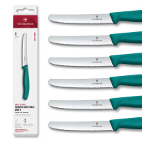 Zestaw 6 noży z ząbkowanym ostrzem Victorinox Swiss Classic 6.7834.6C1