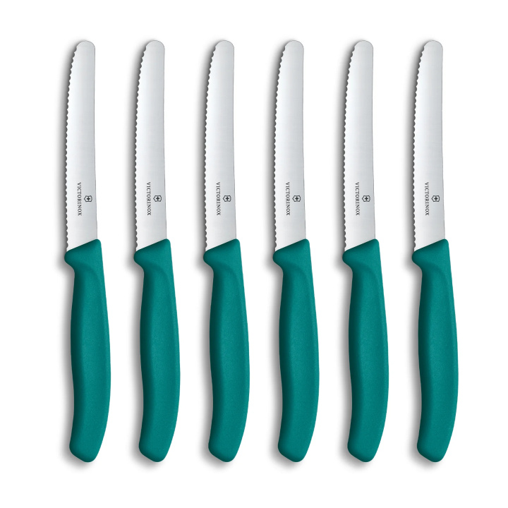 Zestaw 6 noży z ząbkowanym ostrzem Victorinox Swiss Classic 6.7834.6C1