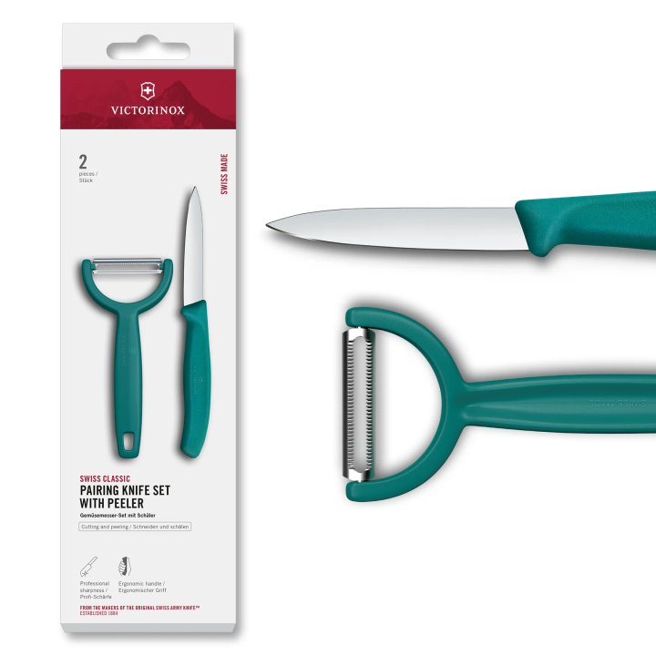 Zestaw noża do warzyw i owoców z obieraczką Y Victorinox Swiss Classic 6.7114.22C1