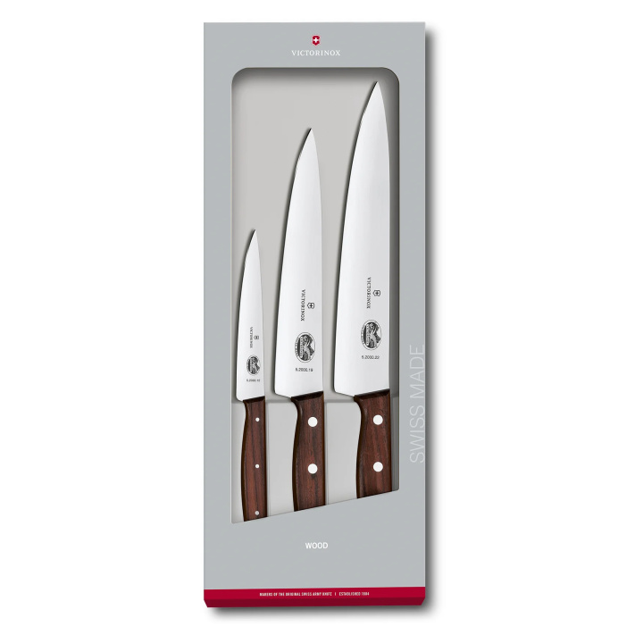 Zestaw noży szefa kuchni Victorinox Wood 5.1050.3G