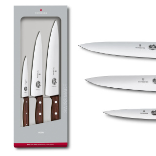 Zestaw noży szefa kuchni Victorinox Wood 5.1050.3G