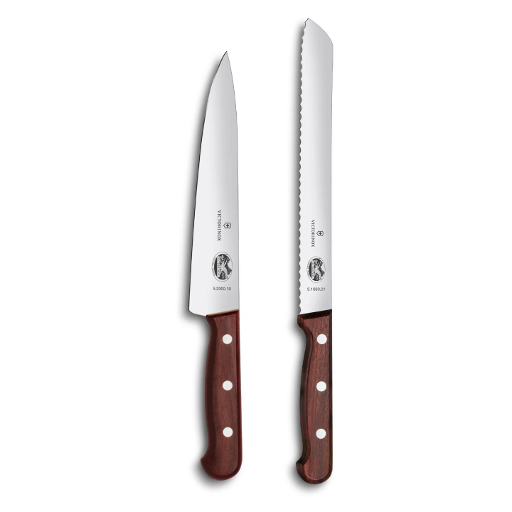 Zestaw 2 noży kuchennych Victorinox Wood 5.1020.21G