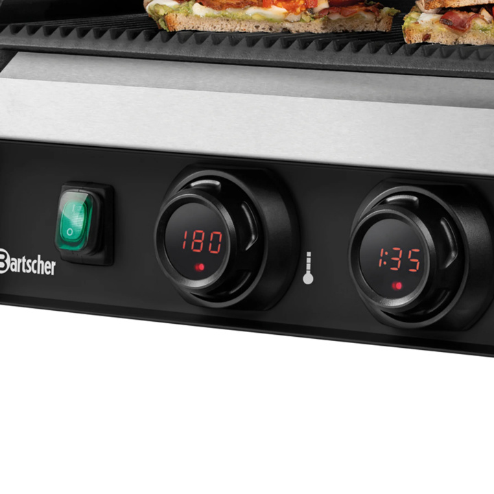 Grill kontaktowy ryflowany Bartscher Panini MDI 1R S 150127