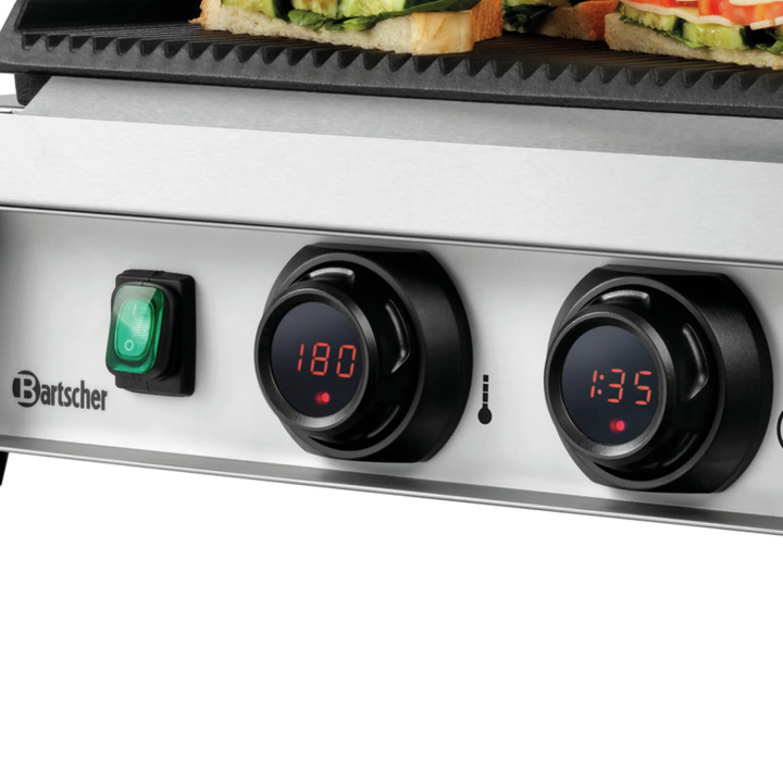 Grill kontaktowy ryflowany Bartscher Panini MDI 1R A150974