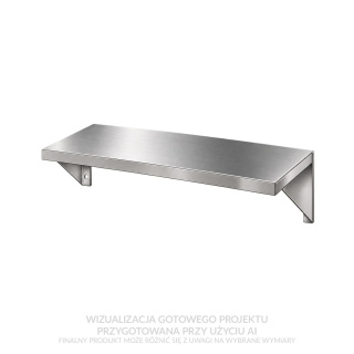 Półka ścienna ze stali nierdzewnej EGAZ E5010 (700 x 300 x 250 mm)