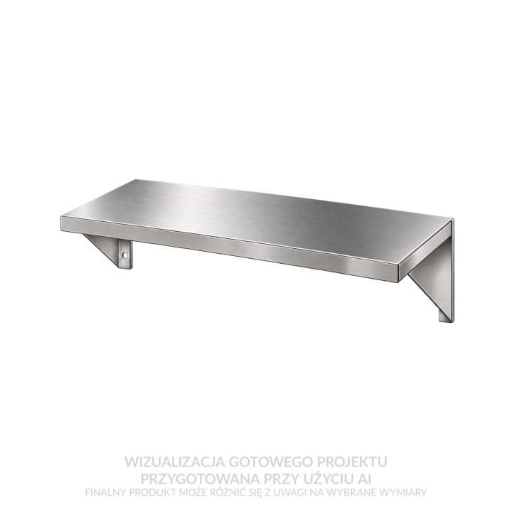 Półka ścienna ze stali nierdzewnej EGAZ E5010 (700 x 300 x 250 mm)