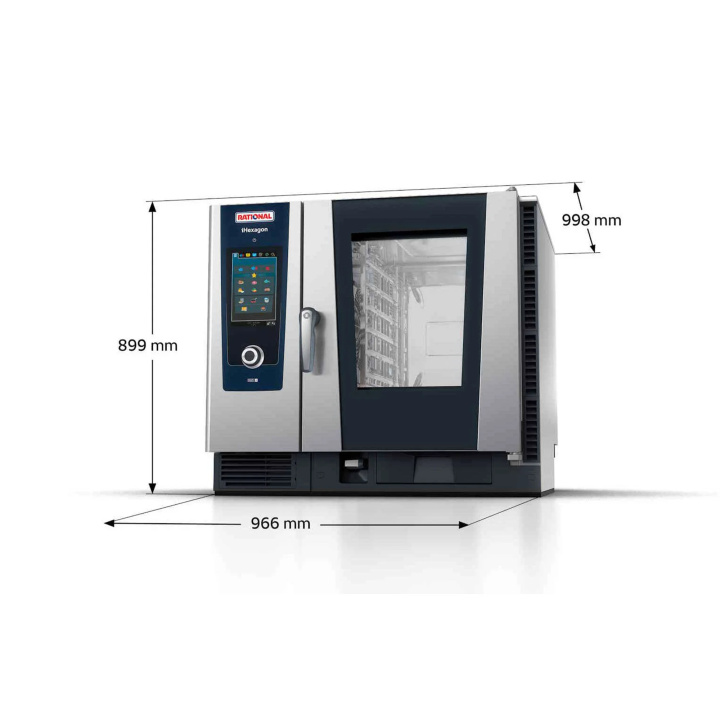 Piec konwekcyjno-mikrofalowy elektryczny Rational iHexagon 6-1/1